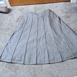 Gray A-Line Dressy Skirt